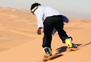 Sandboarding in Namibia/Swakopmund